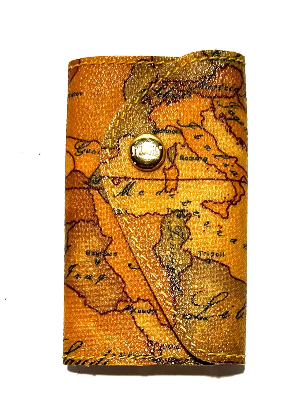 Pristine Alviero Martini 1a Classe Geo Classic 6-Hook Leather Key Case